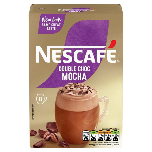 Nescafe Gold Double Choca Mocha Instant Coffee 8 bolsitas