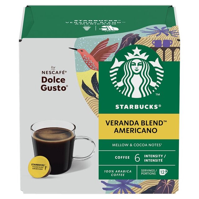 Starbucks Veranda Coffee Pods par Nescafe Dolce Gusto 12 par paquet