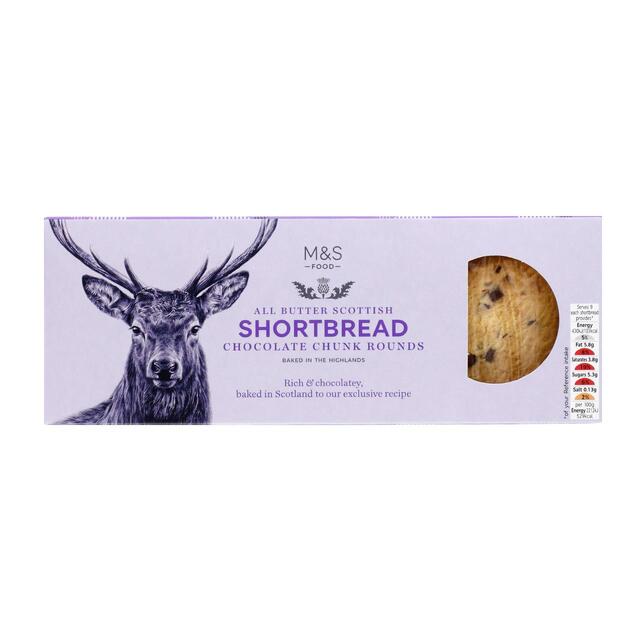 M&S All Butter Choc Chunk Short-Rounds 175G