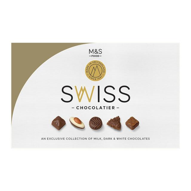 Assortiment de chocolat suisse M&S 145g