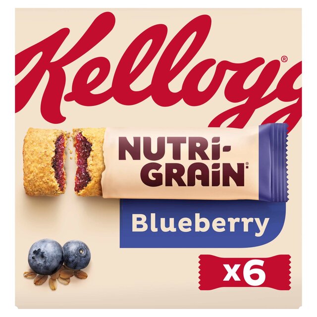 Kelloggs Nutri-Grain Blueberry 6 x 37g