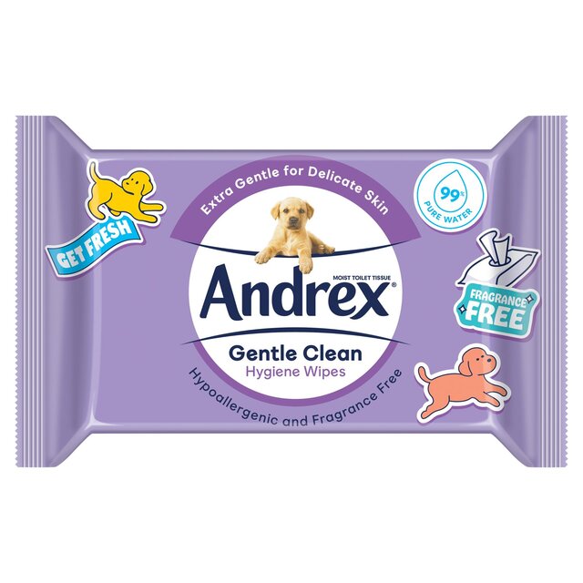 Washlets Andrex suave limpio 40 por paquete