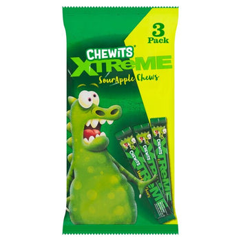 Chewits Xtreme Sour Apple 3 per pack