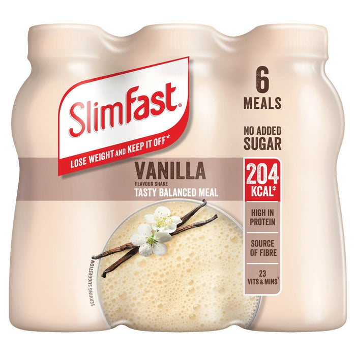 Milkshake à vanille Slimfast multipack 6 x 325 ml