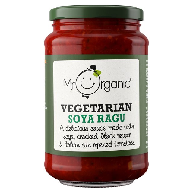 Mr Organic Soya Black Pepper & Sun Maden Tomates Tomates Pasta Salsa 350g