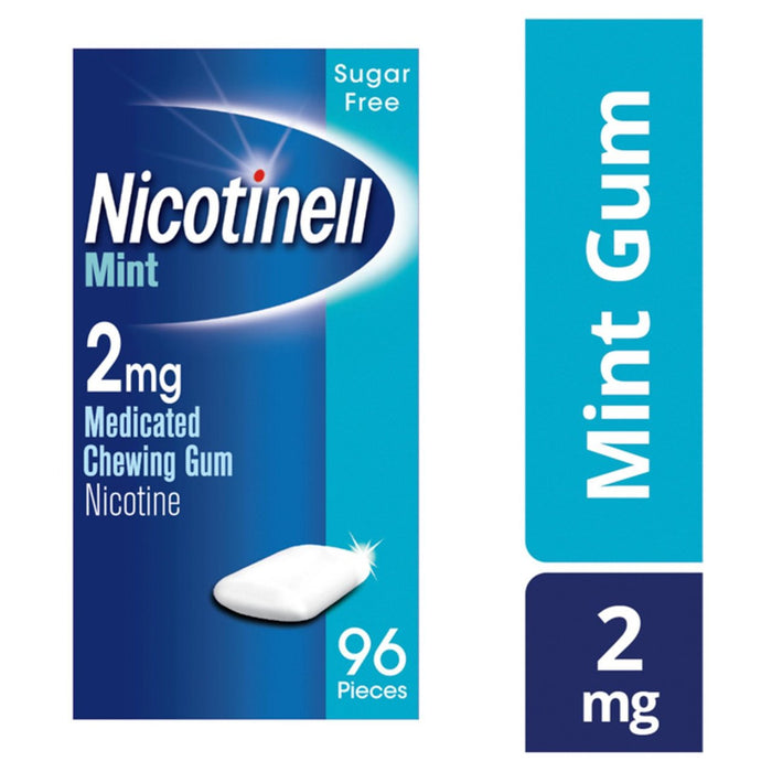 Nicotinell Mint 2mg Gum 96 par paquet