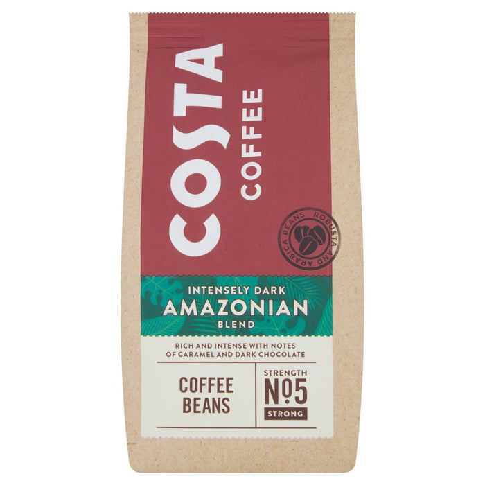 Costa Coffee Gains entiers intensément sombre Amazonian Blend 200g