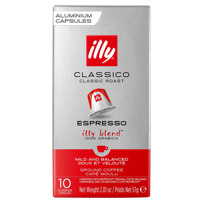 Illy Classico Espresso Cápsulas 10 por paquete