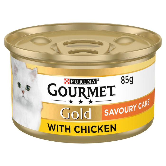 Gourmet Gold Tinted Food Cake Savory Cake Chicken 85g