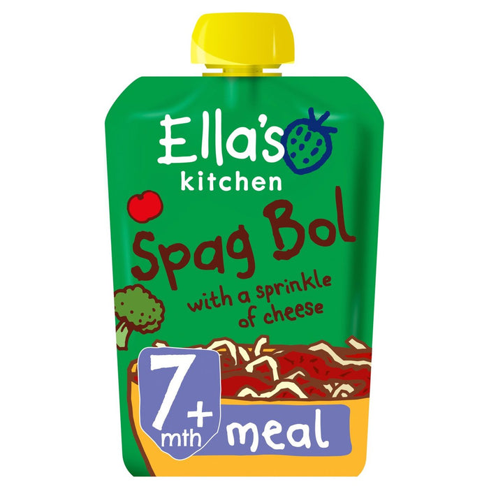 Ella's Kitchen Organic Spag Bol avec une pincée de fromage 130g