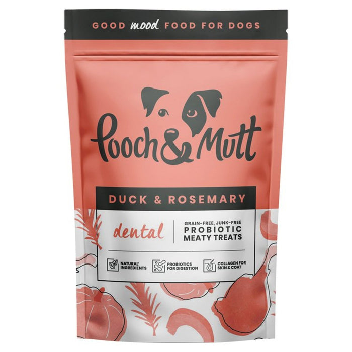 Pooch & Mutt Duck y Rosemary Dental Meady Dog Treats 120G