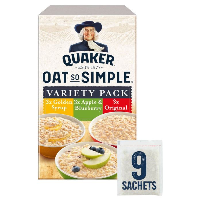 Paquete variado de avena Quaker So Simple 9 x 33 g 